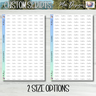 FLOURISH     Custom Scripts