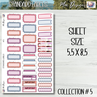 Standard Labels     Collection # 5
