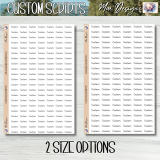 CHICKEN SCRATCH     Custom Scripts