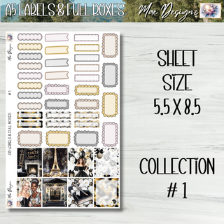 A5 Labels & Full Boxes     Collection # 1