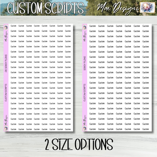 SARAY PLANS    Custom Scripts