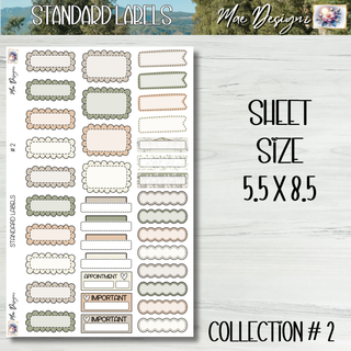 Standard Labels     Collection # 2