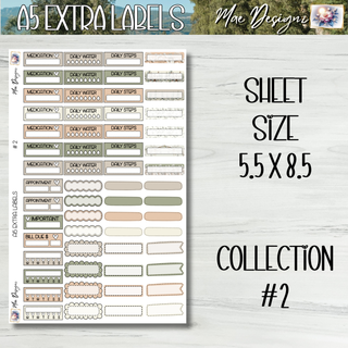 A5 Extra Labels     Collection # 2