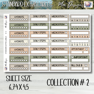 Standard Extra Labels     Collection # 2