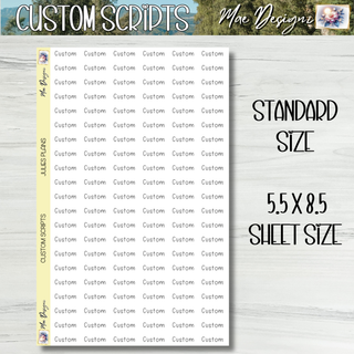 JULIES PLANS    Custom Scripts