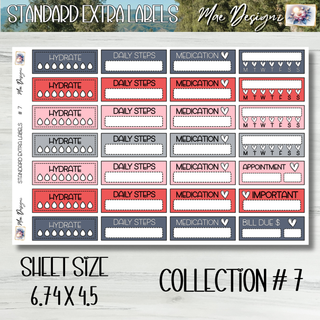 Standard Extra Labels     Collection # 7