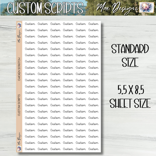CHICKEN SCRATCH     Custom Scripts