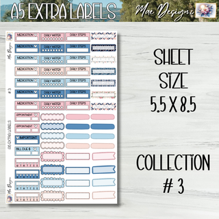 A5 Extra Labels     Collection # 3