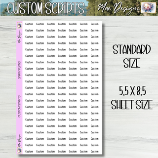 SARAY PLANS    Custom Scripts