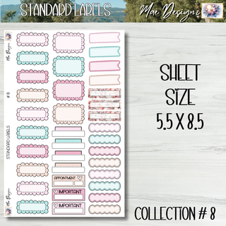 Standard Labels     Collection # 8