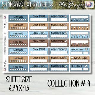 Standard Extra Labels     Collection # 4