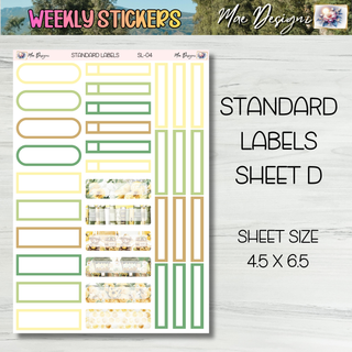 Weekly Stickers      Collection # 4