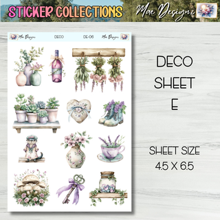Deco Collection Stickers      Collection # 6