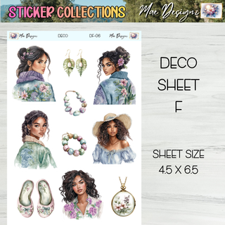 Deco Collection Stickers      Collection # 6